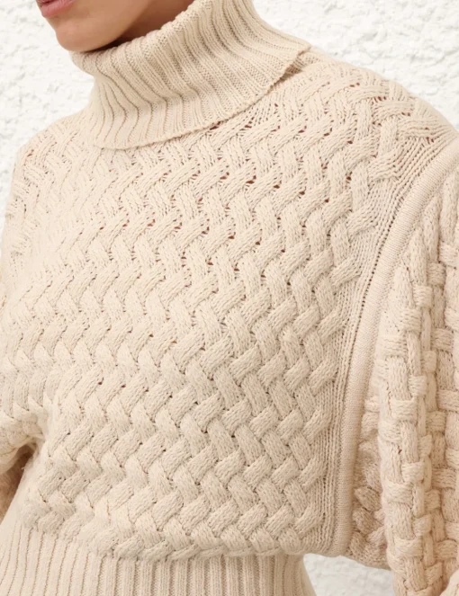 Illustration Textured Sweater