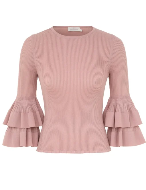 Illustration Tiered Ruffle Top