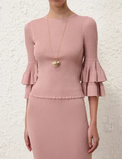 Illustration Tiered Ruffle Top