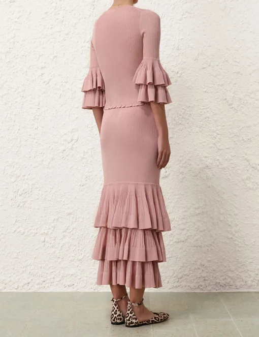 Illustration Tiered Ruffle Top