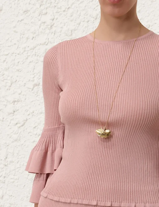 Illustration Tiered Ruffle Top