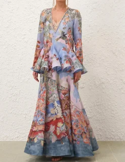 Illustration V Neck Gown