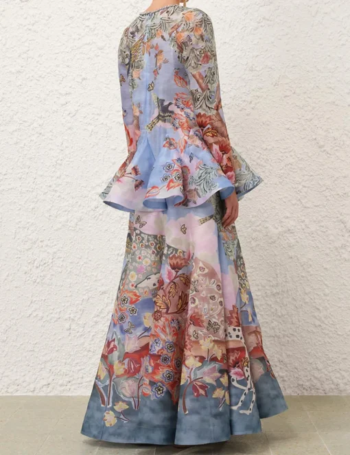 Illustration V Neck Gown