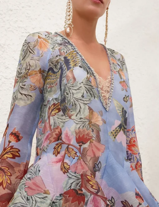 Illustration V Neck Gown