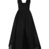 Illustration V Neck Midi Dress