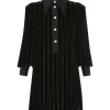 Illustration Velvet Mini Dress