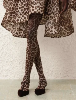 Leopard Print Tights