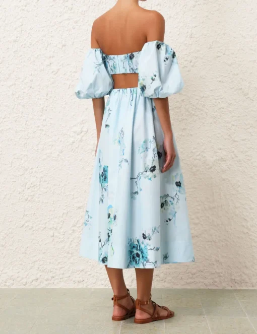 Lightburst Puff Sleeve Top