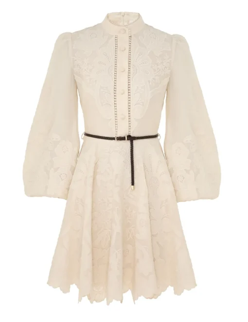 Ottie Embroidered Mini Dress