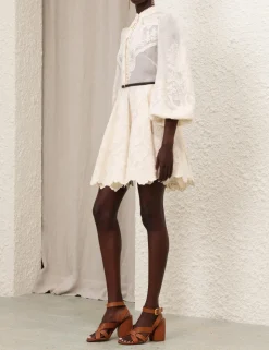 Ottie Embroidered Mini Dress