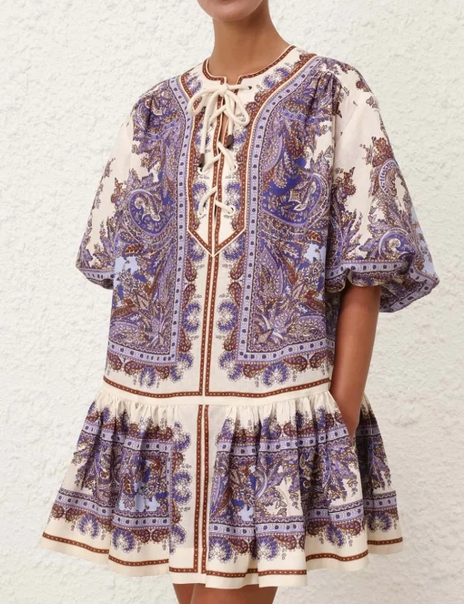Ottie Eyelet Mini Dress