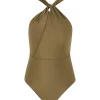 Ottie High Neck Draped 1PC