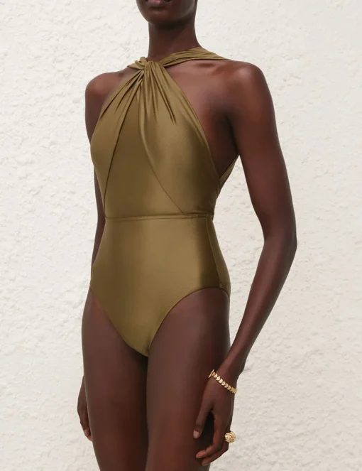 Ottie High Neck Draped 1PC