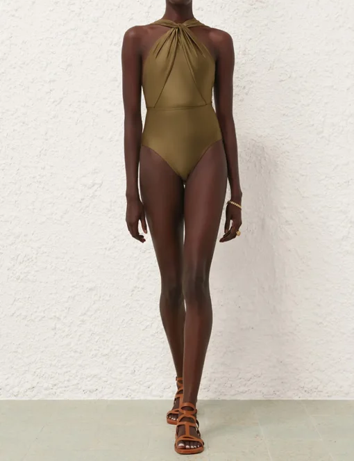 Ottie High Neck Draped 1PC