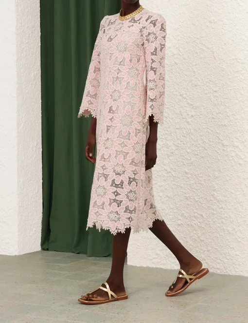 Ottie Lace Midi Dress
