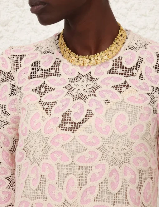 Ottie Lace Midi Dress