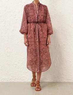 Ottie Long Sleeve Shirt Dress