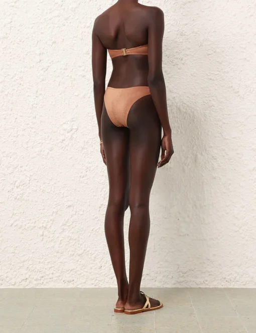 Ottie Metallic Knot Bikini