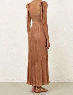 Ottie Metallic Tie Dress