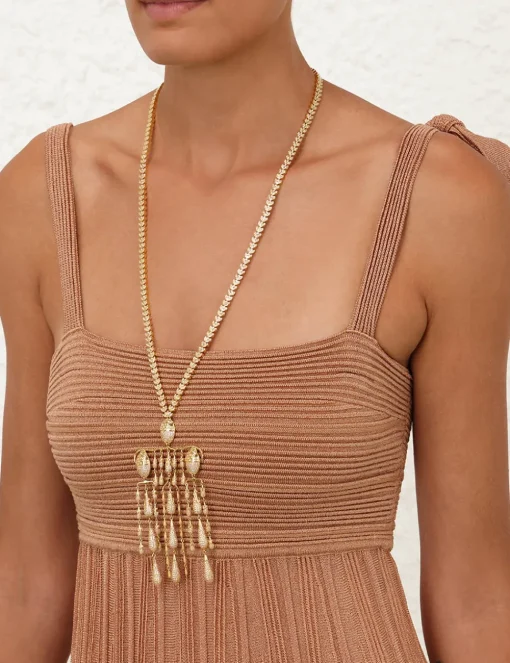 Ottie Metallic Tie Dress