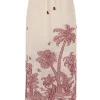 Ottie Palm Draw Waist Skirt