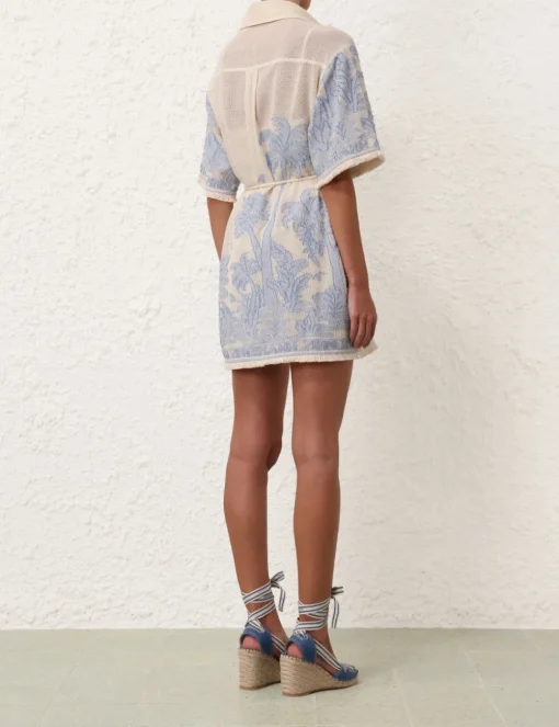 Ottie Palm Shirt Dress
