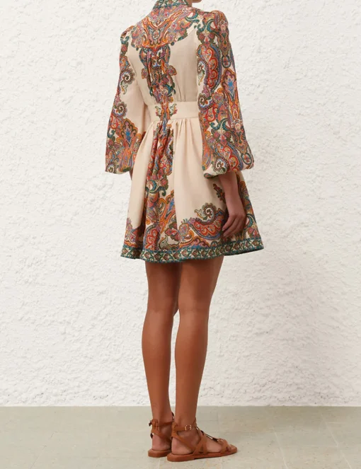 Ottie Plunge Mini Dress