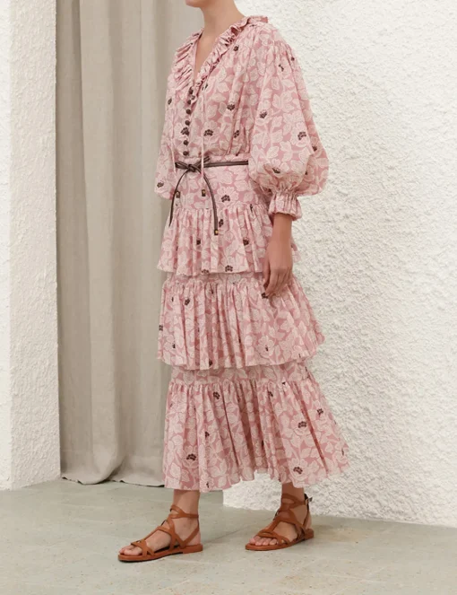 Ottie Ruffle Neck Top