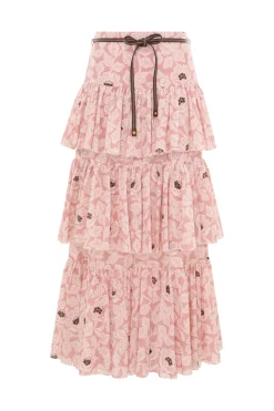 Ottie Tiered Midi Skirt