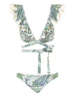 Ottie Wrap Ruffle Bikini