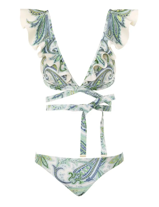 Ottie Wrap Ruffle Bikini