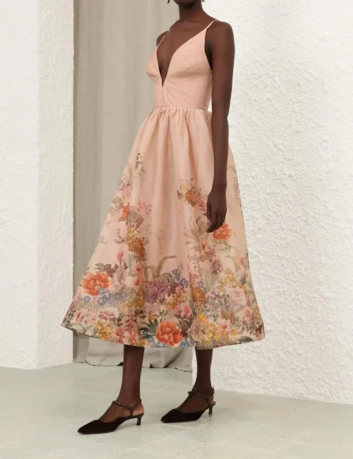 Pavilion V Neck Midi Dress