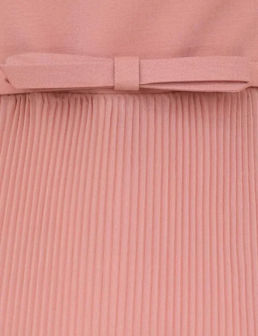 Pleated Frill Midi Dress