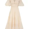 Pleated Midi Dress