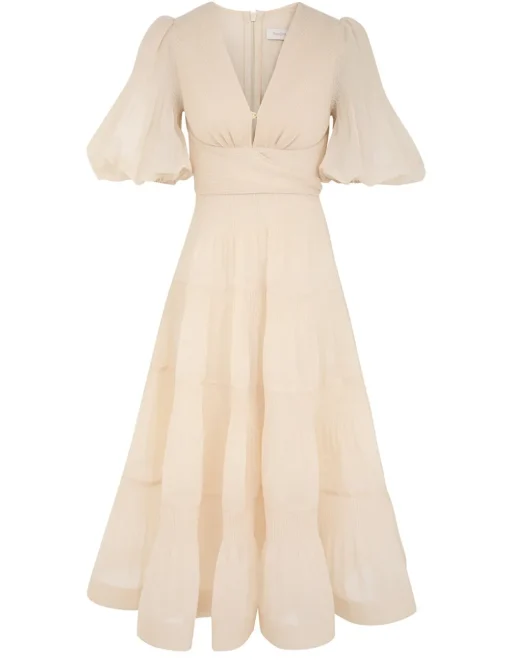 Pleated Midi Dress