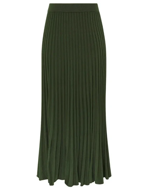 Pleated Midi Skirt