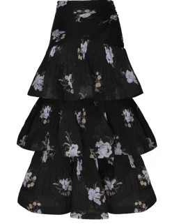 Pleated Tiered Skirt