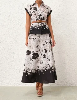 Pop Bias Midi Skirt