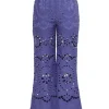 Pop Embroidered Crop Pant