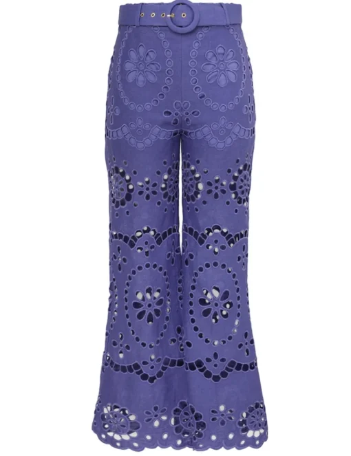 Pop Embroidered Crop Pant