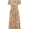 Pop Pleated Midi Dress
