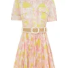 Pop Pleated Mini Dress