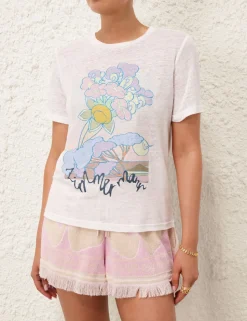 Pop Printed Straight Tee