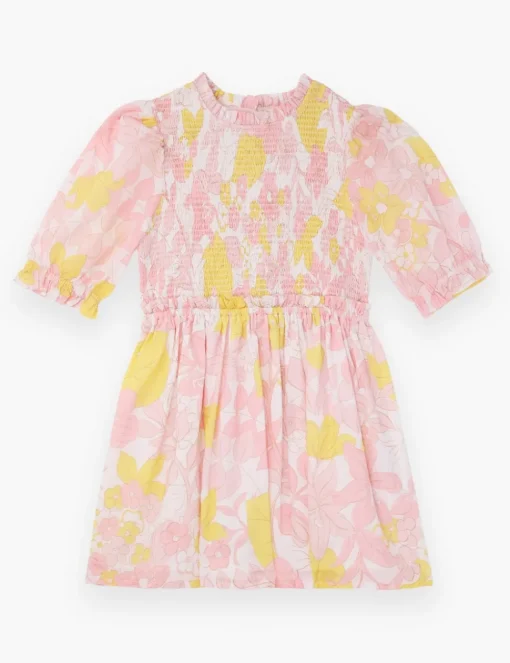 Pop Puff Sleeve Dress