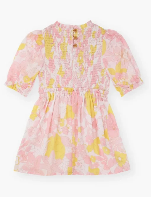 Pop Puff Sleeve Dress