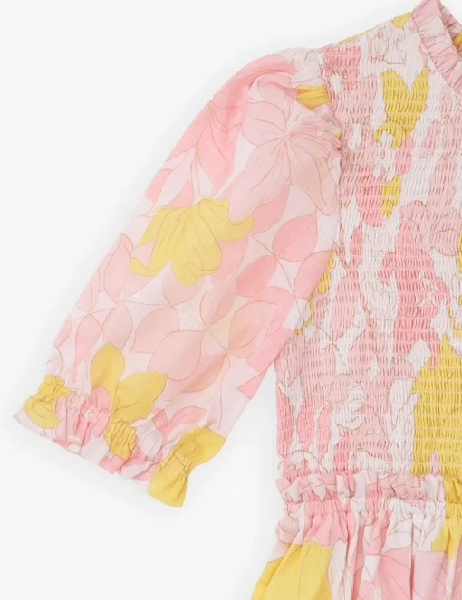 Pop Puff Sleeve Dress