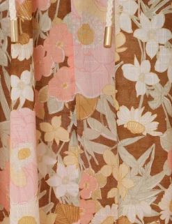 Pop Puff Sleeve Maxi Dress