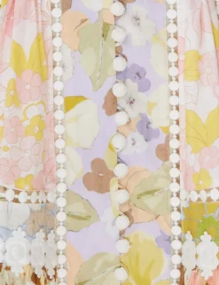 Pop Trimmed Mini Dress