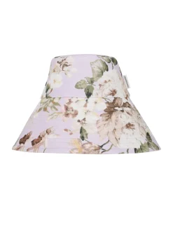 Printed Long Brim Bucket Hat