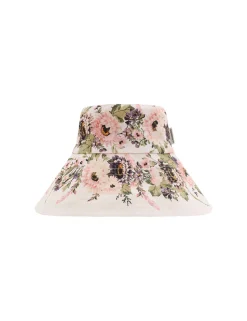 Printed Long Brim Bucket Hat